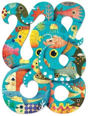 Puzzle en forme de pieuvre de Djeco